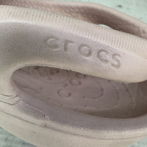 Crocs MALINDI Pink Slingback Slip On Round Closed Toe Ballet Flat Shoes Size 10 - Picture 12 of 16